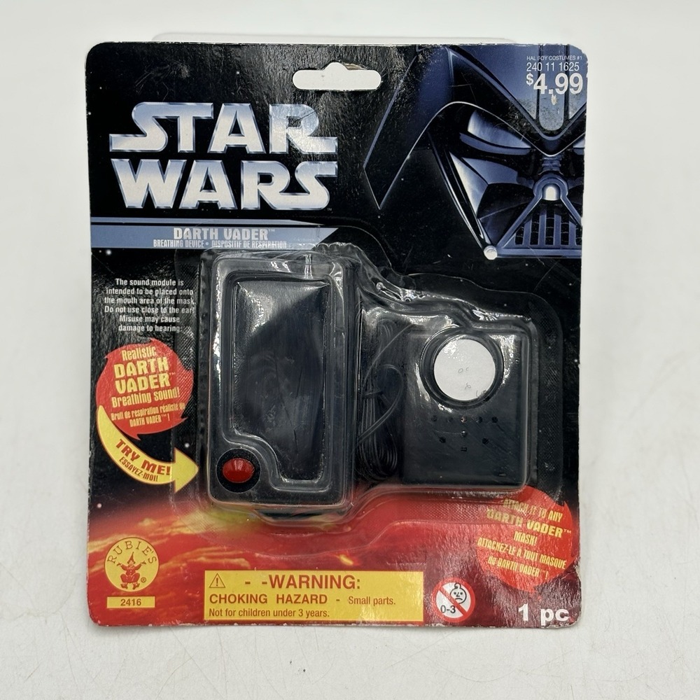 Darth Vader Breathing Sound Device 2008 Star Wars Costume Rubies NIB